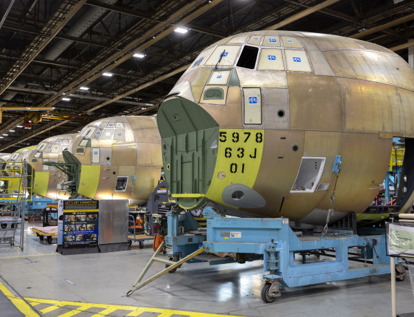 First New Zealand C130J construction