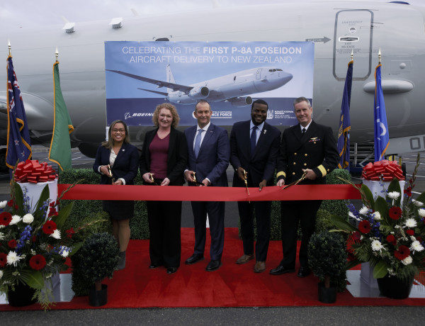 New Zealand First P-8A Ribbon Cut