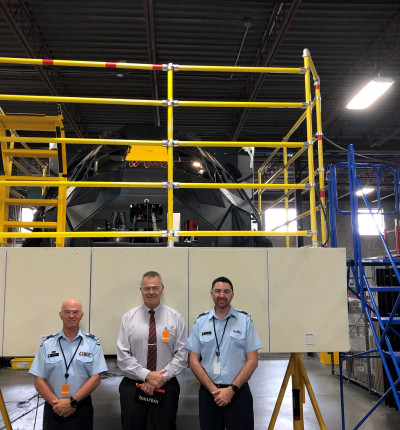 NZ personnel at simulator construction