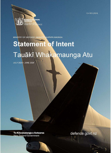 Ministry of Defence Manatū Kaupapa Waonga Statement of Intent 2024-2028