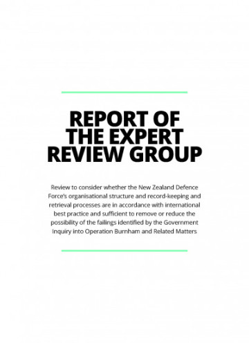 Report of the Expert Review Group