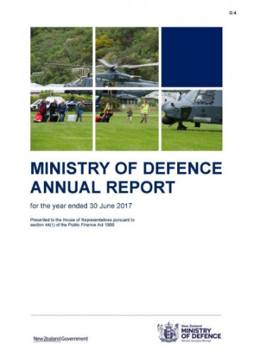 Ministry of Defence Annual Report for the year ended 30 June 2017