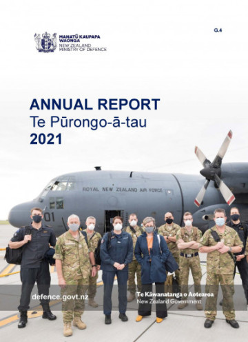 Ministry of Defence Manatū Kaupapa Waonga - Annual Report Te Pūrongo-ā-tau 2021