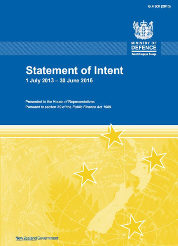 Statement of Intent 1 July 2013 - 30 June 2016