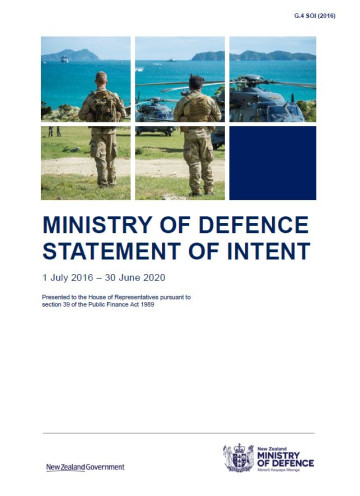 Statement of Intent 1 July 2016 - 30 June 2020